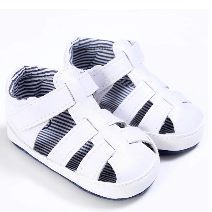 

2018 Fashion Baby Sandals Boy Shoes Toddler Bebek Sandalet Leather Shoes Baby Boy Summer Outdoor Sport Prewalker Shoes Size0-18M