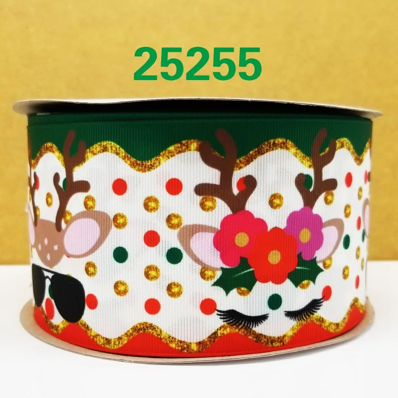 Ленты 50 ярдов мультфильм напечатанные grosgrain ленты 25255 - Цвет: 25255