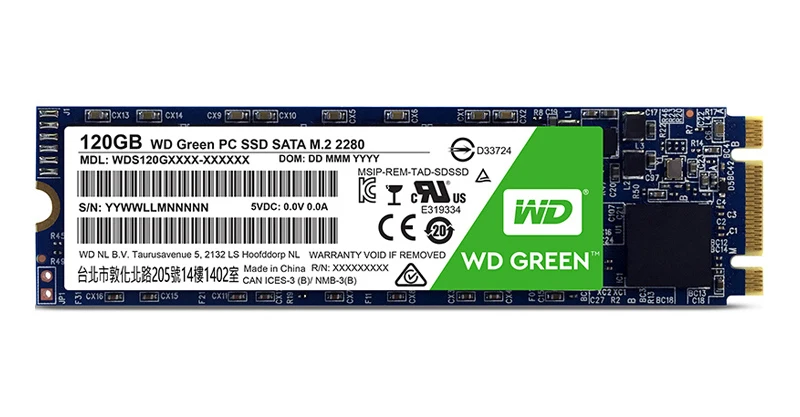 Жесткий диск Western Digital Green SSD 120 ГБ 240 Внутренний твердотельный диск Жесткий диск TLC M.2 2280 Hd Ssd 540 МБ/с. для ноутбука