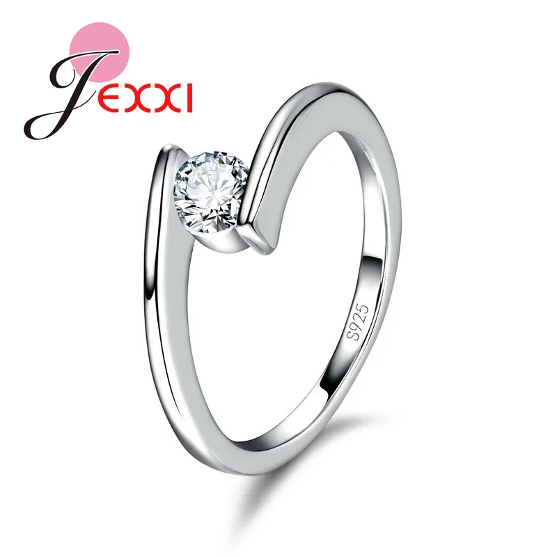 Известный бренд, кольцо на палец для женщин, 925 пробы, серебро, белый, CZ, обручальные кольца для женщин, Bijoux Femme