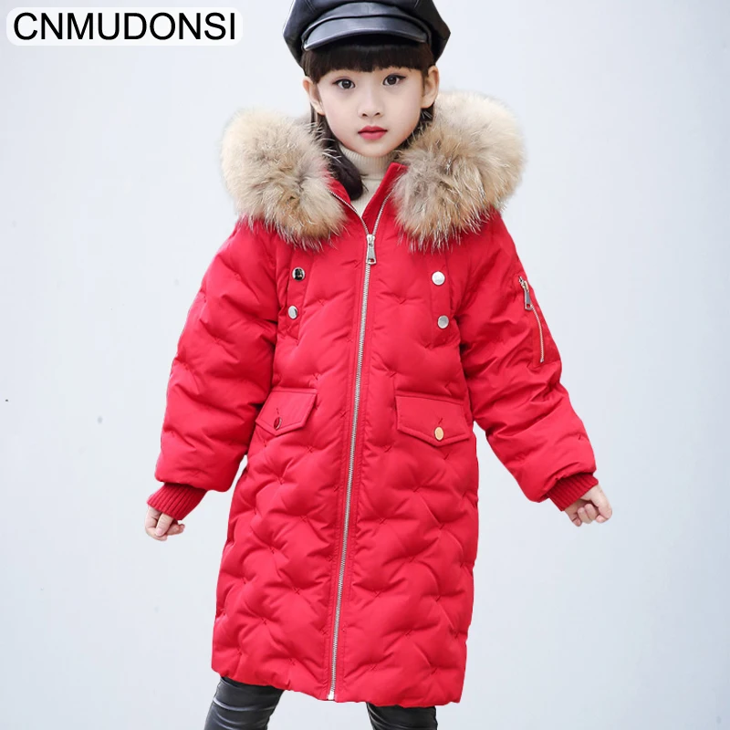 Little Girls Winter Coats Fashion Children's Kids Winter Jackets Boys Fur Baby Girl Clothes