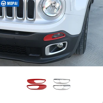 

MOPAI ABS Car Daytime Running Light Lamp Decoration Cover Trim for Jeep Renegade 2015+ Exterior Accessories Sticker Car Styling