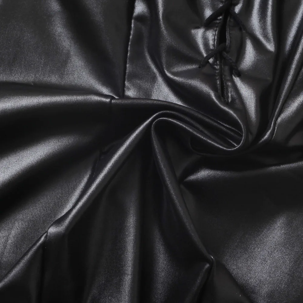 35 черное платье женские Сексуальные облегающие кожаные платья без бретелек латексная Клубная одежда костюмы тканевое платье Vestidos платье без рукавов Femme