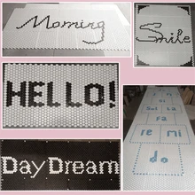 Скандинавские шестигранные черные белые керамические мозаичные плитки логотип бренд на заказ настенная плитка кухонная бассейн напольная плитка для ванной