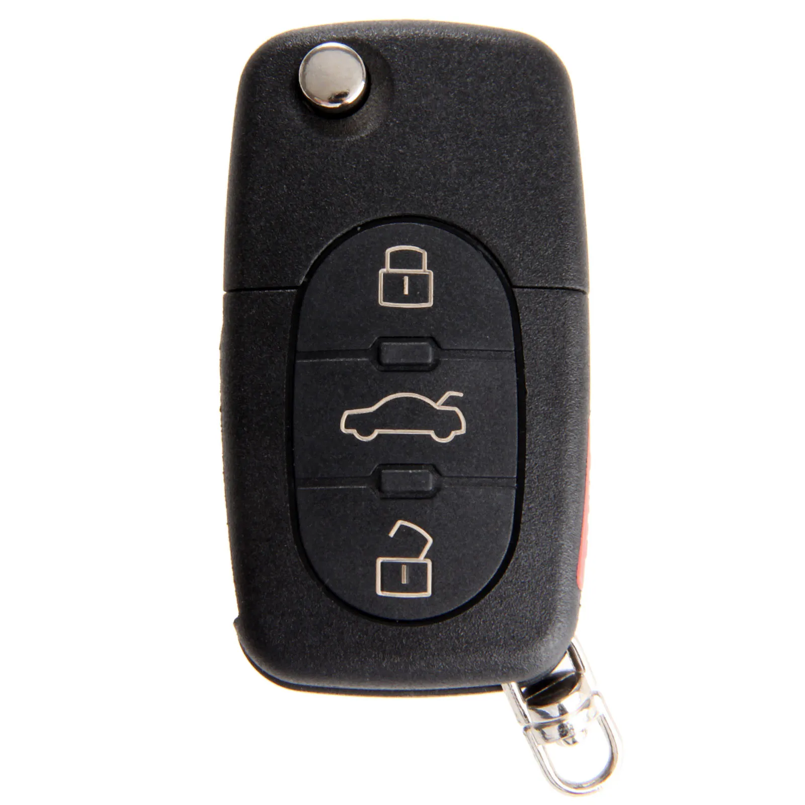 

4 Buttons Remote Flip Folding Key Shell Case For Audi A4 A6 A8 Quattro TT S4 S8 CR2032 Replacement Keyless Fob