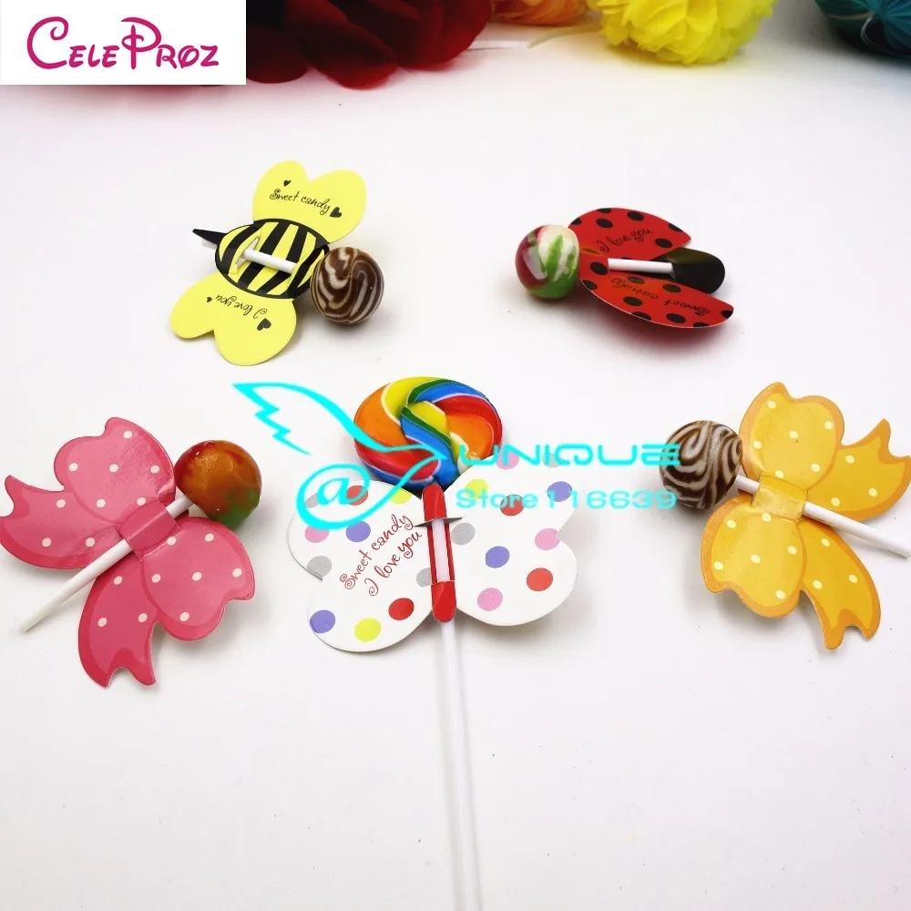 

Lollipop Holder Cards Paper Candy Lollipop Decoration Card Cartoon Printed Halloween Christmas Birthday Candy Aceessories Supply