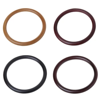 

THINKTHENDO Round Wooden Handle for Handmade Handbag DIY Tote Purse Frame Making Bag Hanger