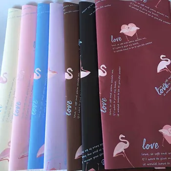 

20sheet Flamingo Kraft Material Tissue Paper Flower Wrapping Paper New Flamingo Plain Flower Paper Bouquet Gift Wrapped Paper