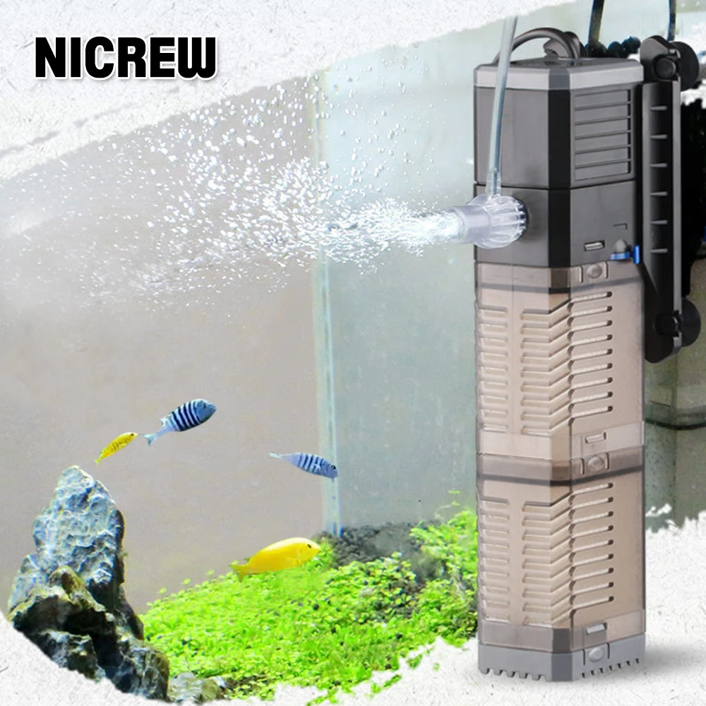 Nicrew 水中ポンプ4 In 1 水槽用エアポンプ ウェーブメーカー 水族館フィルター Filters Accessories Aliexpress