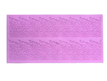 

New Arrived Free Shipping Orange Flower Lace Cooking Tools Moulds Ice Cube Tray Diy Mold Silicone Cake Baking Mold Cake Pan