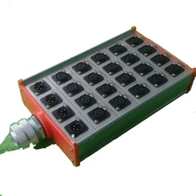 24 канала ступенчатая Кабельная коробка с 20 xlr Сделано в Китае муфтовый стыковочный переводник& 4 XLR Мужской Разъем