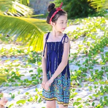 Новые Детские платья для девочек слинг для малыша; платья; Одежда для девочек;, подростков и маленьких платье с цветочным рисунком; детский хлопковый модный,#3882