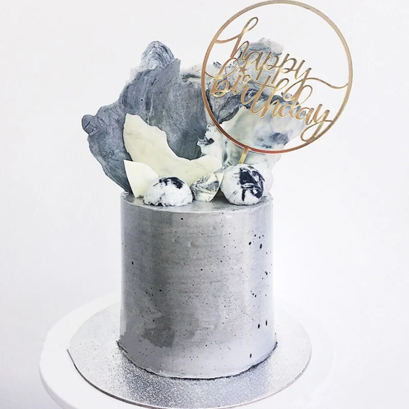 1 шт. акриловые бусины с днем рождения Топпер для торта Love на день рождения кекс флаг baby shower вечерние поставки свадебного декора