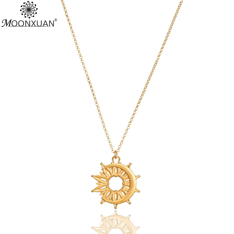 Dogeared Transformation Moon Choker Gold Statement Necklace Jewelry Chain Colar Women Kolye Collares Collier Bijoux Femme Collar | Украшения