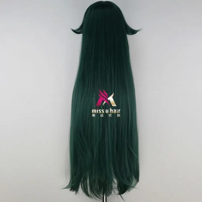 Miss U волосы синтетические унисекс 110 см Экстра длинные прямые черные белые зеленые фиолетовые серые волосы Хэллоуин Косплей Костюм вечерние парики