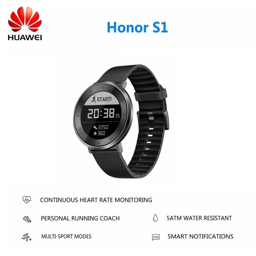 Hot Sell Original Huawei Honor S1 Smart Watch With Heart