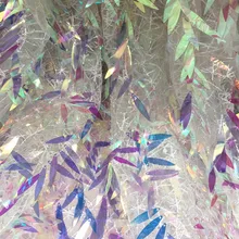 GLace 1Y/лот расшитая блестками сетка ткань для платья блесток ткань для выступлений одежда свадебное кружевное украшение TX842