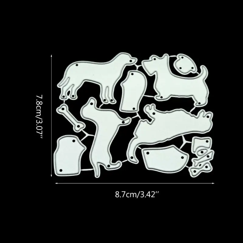 Милые собаки DIY металлические режущие штампы Трафаретный Скрапбукинг штамп для альбомов бумажные карты ремесла Декор
