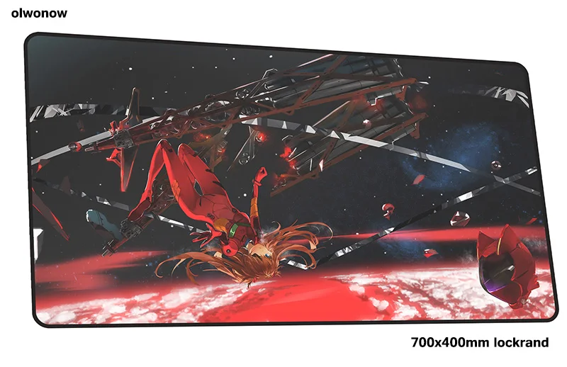 evangelion mouse pad gamer gel 700x400x2mm notbook mouse mat gaming mousepad large wrist rest pad mouse PC desk padmouse - Цвет: Size 700x400x2mm