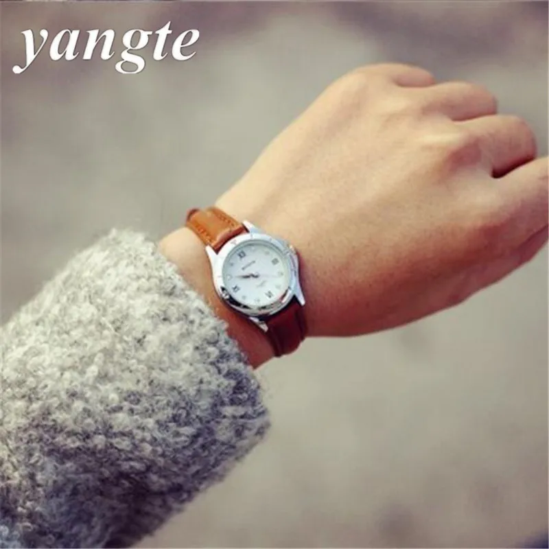 Orologio cinturino pelle vintage Clearance