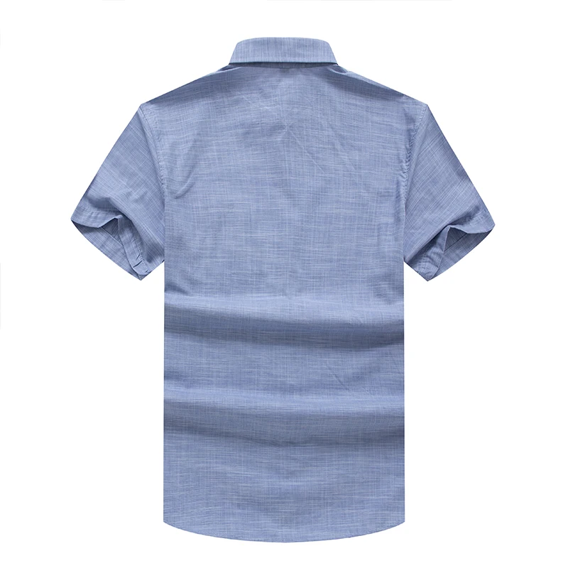 Размер 6XL 7XL 8XL 2019 новые летние мужские рубашки с коротким рукавом одноцветные