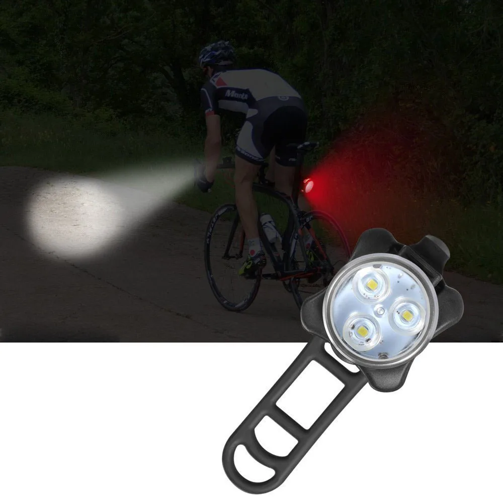 Велосипедный светильник, встроенный аккумулятор, перезаряжаемый USB СВЕТОДИОДНЫЙ светильник для велосипеда, светильник-вспышка с креплением, Аксессуары для велосипеда