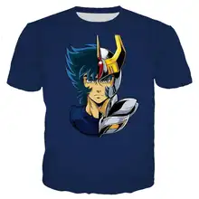 Новинка, крутая футболка для мужчин/женщин, аниме, Сейя, 3D принт, футболки, короткий рукав, Harajuku стиль, футболка, уличная одежда, топы