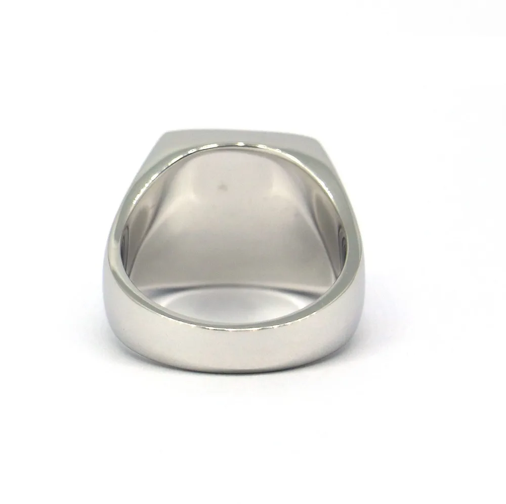 plain silver signet ring