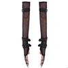 Devil Fashion Gothic Black Elastic Mesh Arm Sleeves Gloves Punk Winter Sexy Warm Women Arm Gloves ► Photo 2/6