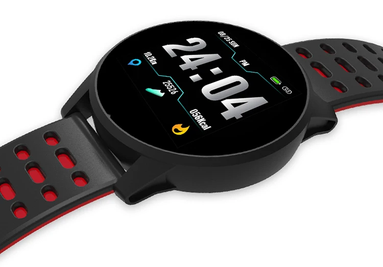 Топ спортивный Смарт-часы Для мужчин Для женщин монитор сердечного ритма крови Давление Фитнес трекер Smartwatch спортивные часы GPS для Ios и Android