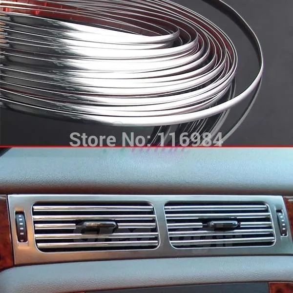 

3meter X 6mm Decoration Chrome Silver Moulding Trim Car Bumper Protector Strip