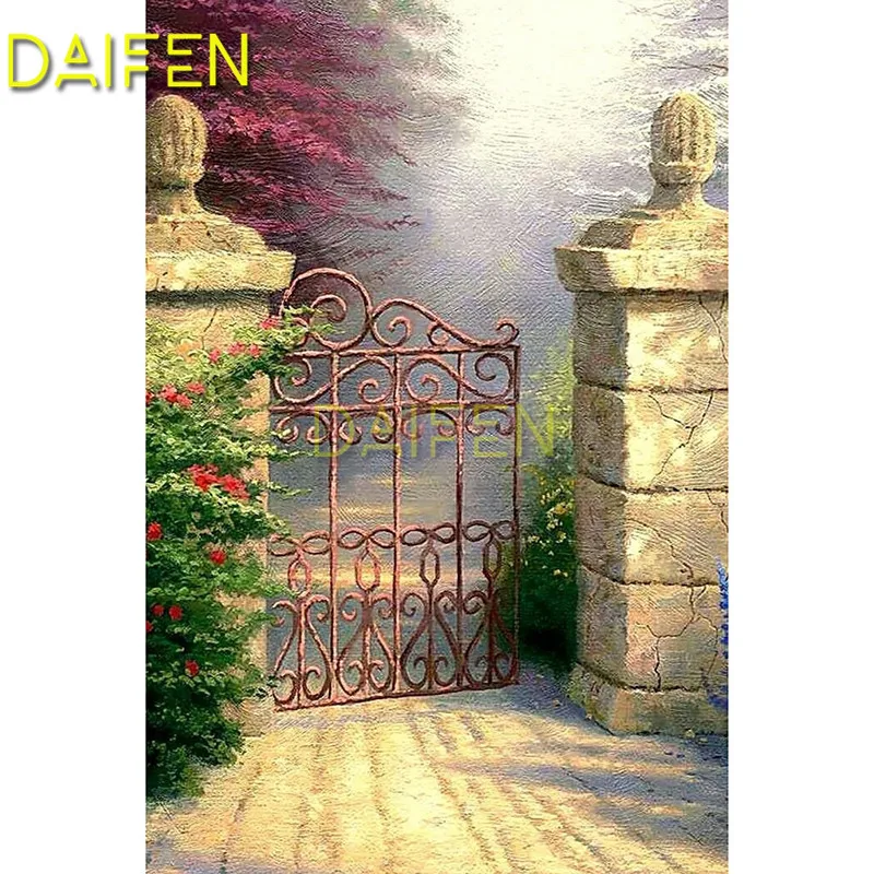 

Full Square Diamond painting gate DIY 3D Diamond mosaic Full Round Diamond embroidery Cross stitch