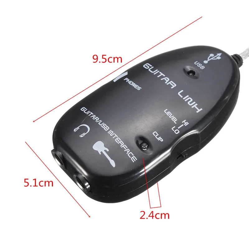USB guital-интерфейс Соединительный кабель адаптер Запись CD аудио USB кабель адаптер регулятор эффектов с компьютерной линией в продаже