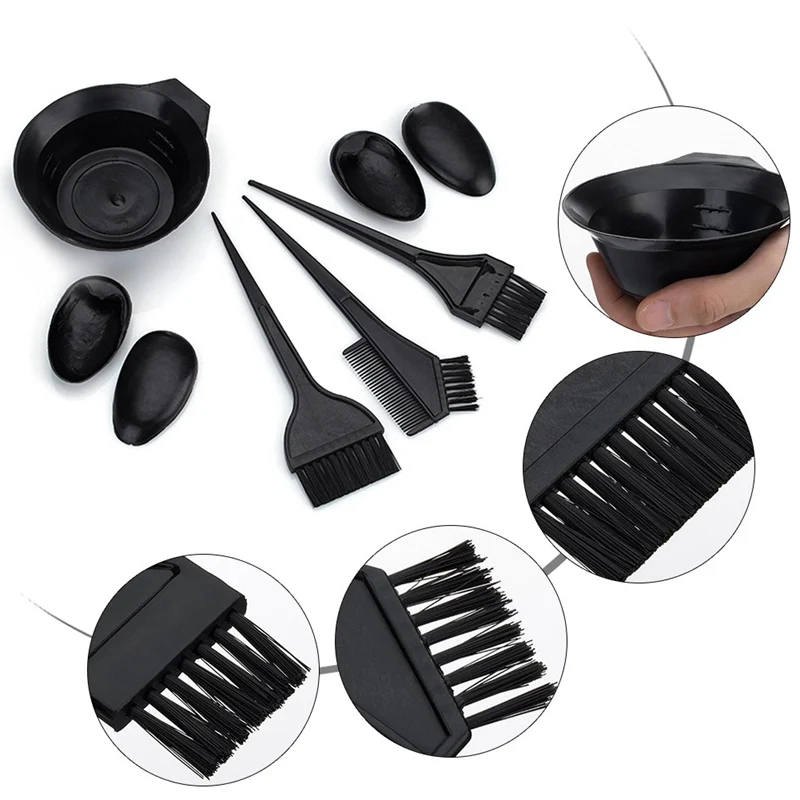 

One Set New Hair Color Tools Hairdressing Coloring Brushes Bowl Combo Salon Hair Color Dye Tint DIY Tool Set Kit Styling Tools
