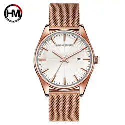 Новый IP-покрытие из розового золота мужской часы моды кварцевые часы Для Мужчин's Сталь столешницы брендовые роскошные часы календарь Relogio