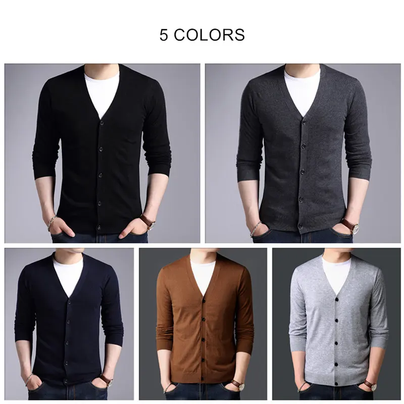 COODRONY Mens Sweaters Cashmere Cotton Sweater Men Pure Color Knitwear Cardigans Classic Casual V-Neck Woolen Cardigan Men 91008 COODRONY Mens Sweaters Cashmere Cotton Sweater Men Pure Color Knitwear Cardigans Classic Casual V-Neck Woolen Cardigan Men 91008