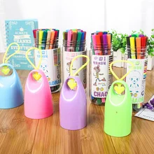 1 упаковка новые студенческие креативные моющиеся Фломастеры 12/24 цвета бутылочка-амулет упаковка художественные Маркер принадлежности для рисования детский подарок