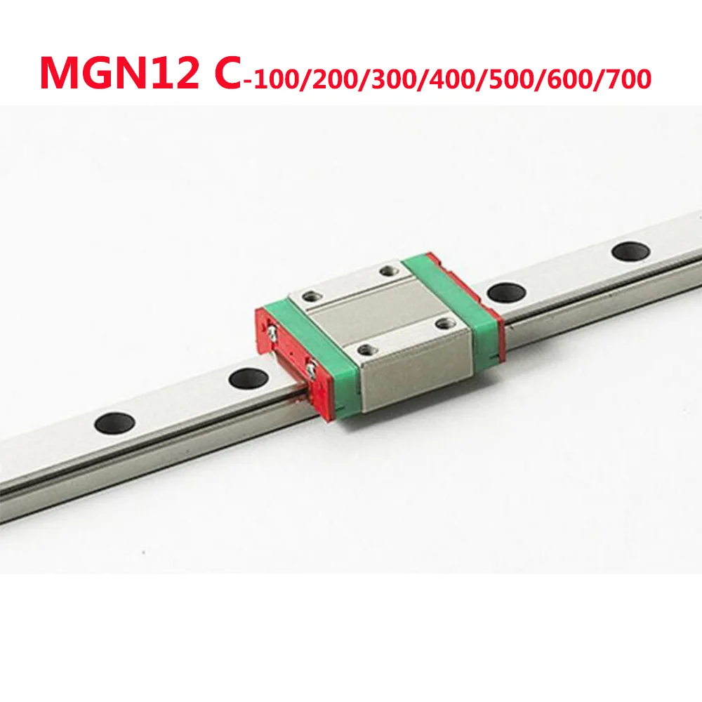 1PC MGN12 Linear Rail Guide Width 12mm Length 100 200 300 400 500 600 700 mm with Block MGN12C | Обустройство дома