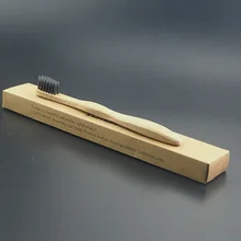 DR. PERFECT 1 шт. детская мягкая бамбуковая зубная щетка с Черной головкой для ухода за зубами зубная щетка деревянная зубная щетка для ухода за полостью рта зубная щетка