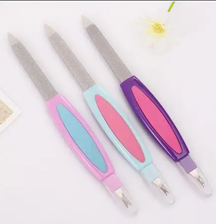 Free Shipping 1 Pc Nail Tool Metal File Emery Board 2 In One Free Shipping 1 Pc Nail Tool Metal File Emery Board 2 In One Pedicure Cuticle Trimmer Remover Buffer Files Buffers From Beauty