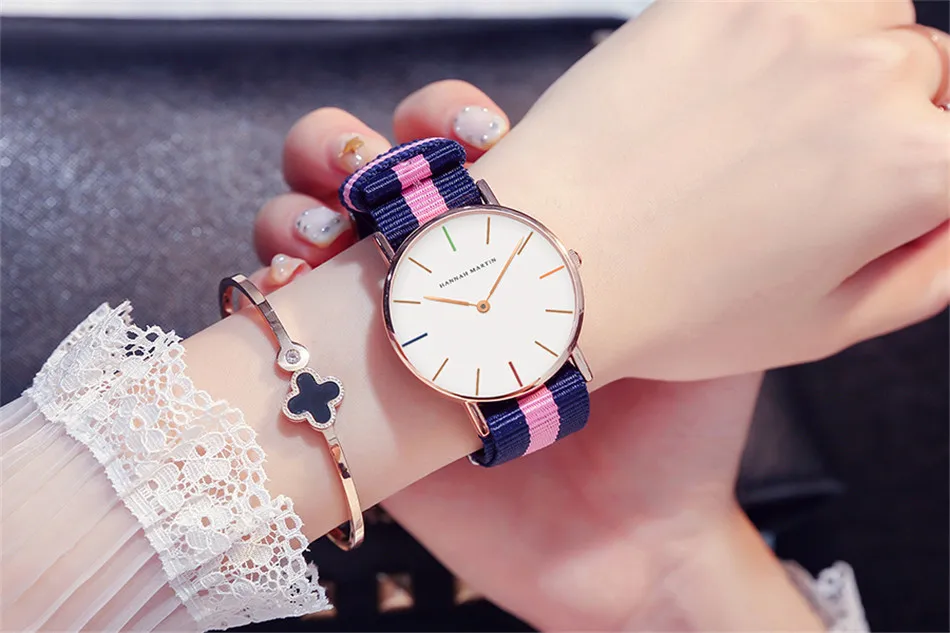 Японские кварцевые женские часы с механизмом, модные повседневные женские часы, Топ бренд, розовый ремешок из натуральной кожи, простые водонепроницаемые наручные часы 36 мм