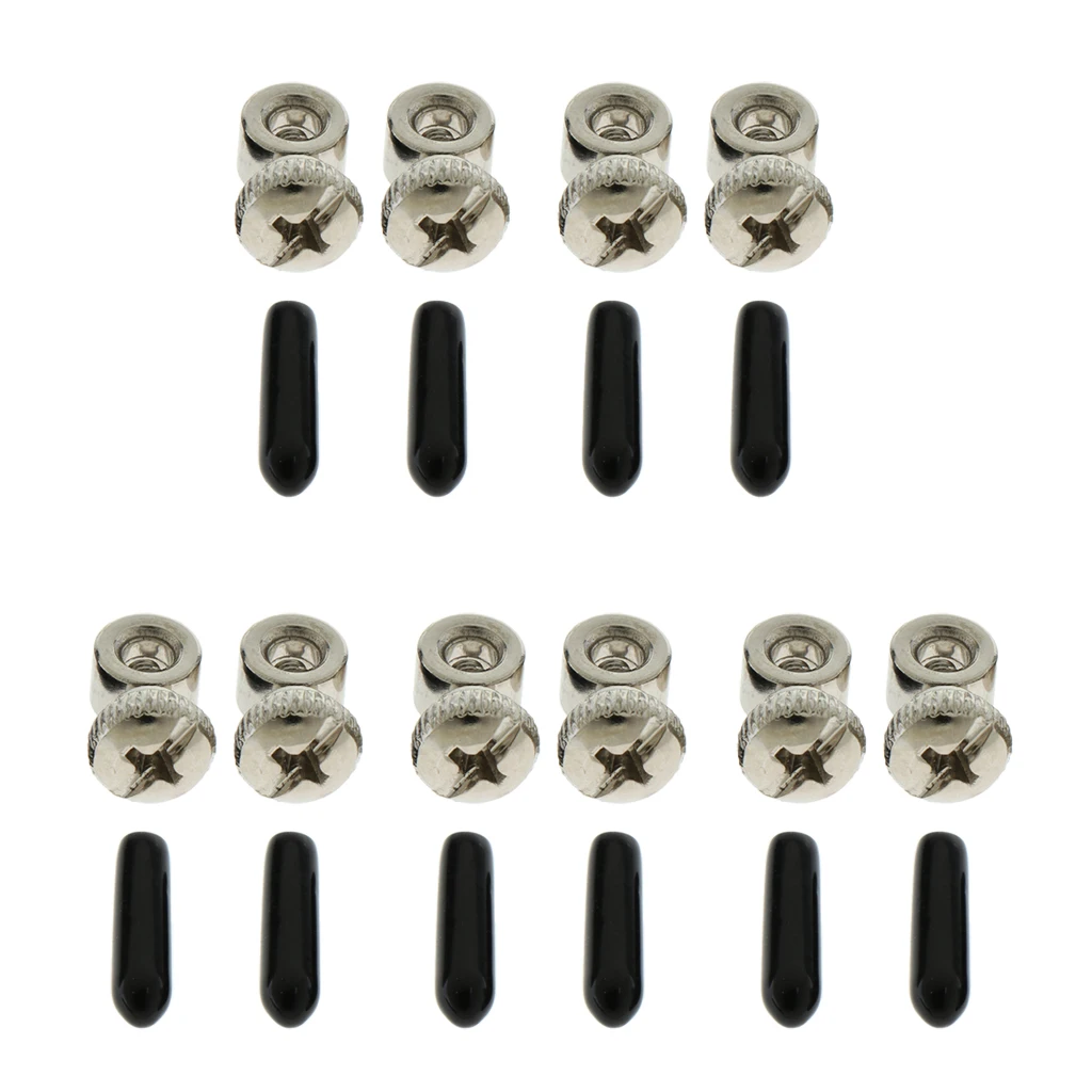 

5x Replacement Speed Jump Rope Cable Adjustable Screws with End Cap Cover for Skipping Cable Workout Most Cable Skipping Ropes