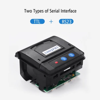

GOOJPRT QR203 Printer Module 58mm Low Noise Direct Thermal Printing Mini Panel Mobile Receipt Printer Serial Interface RS-232C