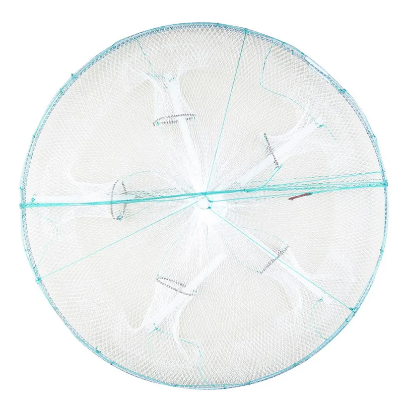 Fishing Net Mesh Fish Basket Shrimp Minnow Lobster Crab Big Trap Cages folding catch shrimp cage shrimp net fishing net #2D24 (2)