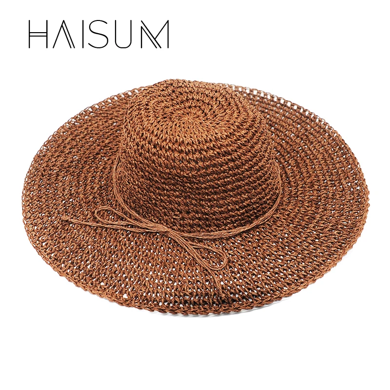 Sombrero Cappelli Chapeau Haisum хит продаж летняя соломенная шляпа с большими полями для