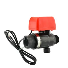 DN20 наружной резьбой керамический сердечник электронный Сферический клапан ПВХ моторизованный шаровой клапан 2 way Пластик интерфейс клапан