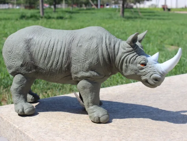 

Animal Models Oversize Rhinoceros Wild Forest Animals Toys Action Figures Model PVC Plastic Collections Toy Figure Children Boys