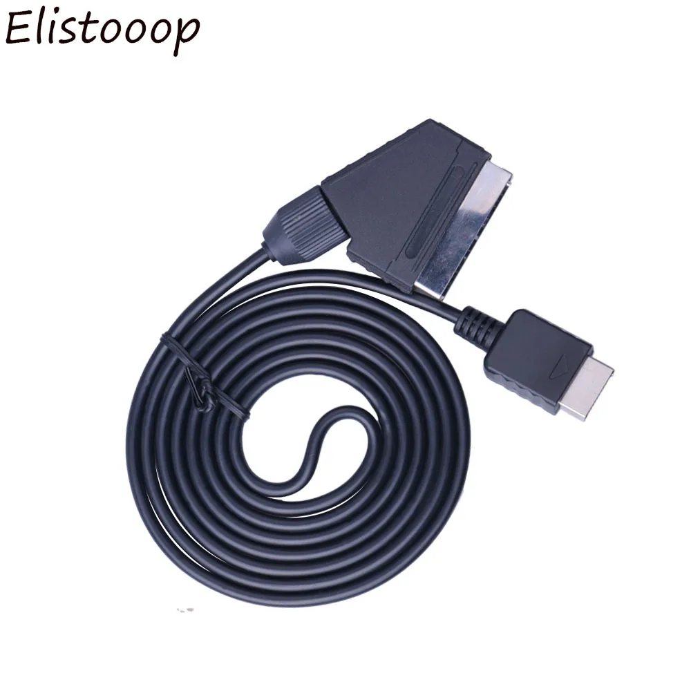 

2019 Hot 1PC 2m AV Cable for Sony Playstation PS1 PS2 PS3 for PAL/NTSC RGB SCART Cable TV AV Lead Replacement Connection Cable
