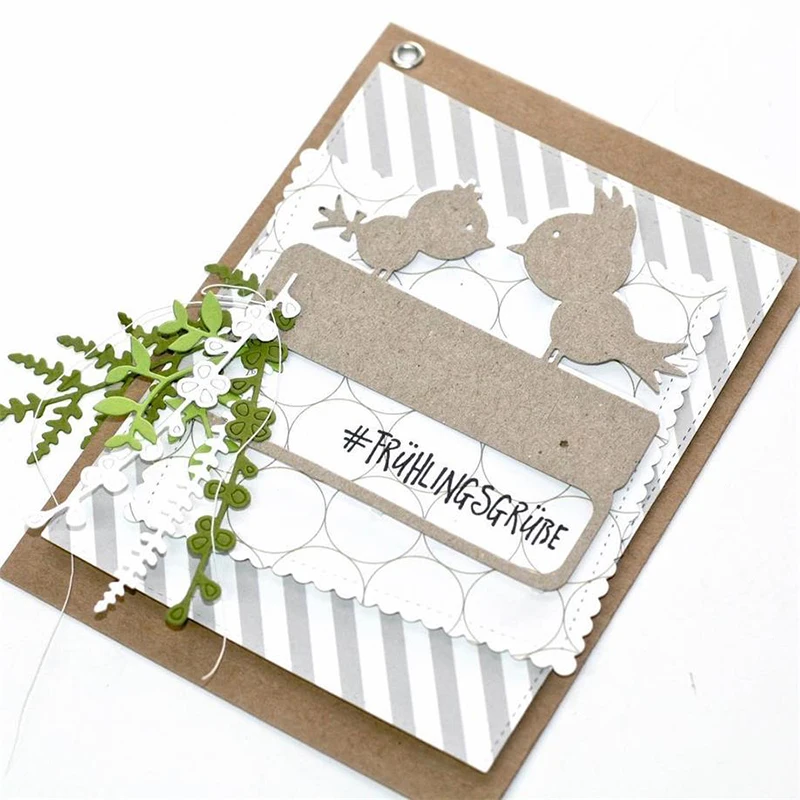 

JC Metal Cutting Dies for Scrapbooking Die Cut Rectangle Word Tag Frame Craft Stencil Folder Paper Card Making Model Decoration