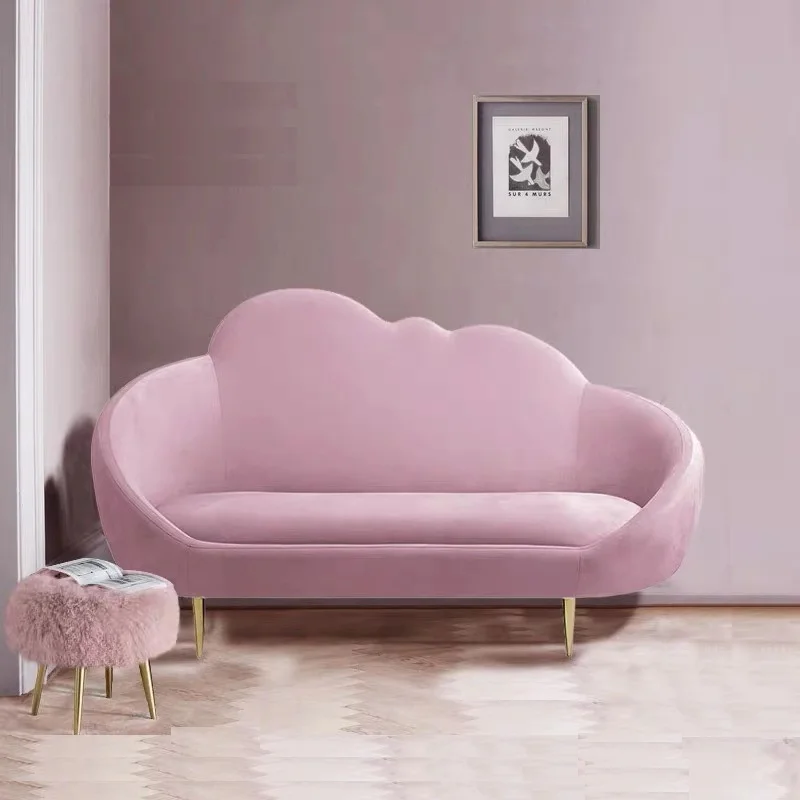 U-BEST Милая облачная обивка Золотая ножка loveseat гостиная диван, мебель для гостиной кресло для отдыха